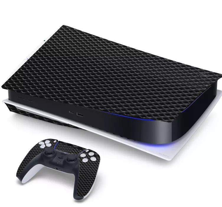 αυτοκόλλητο αφηρημένο μεταλλικό φόντο ps5 - TenStickers