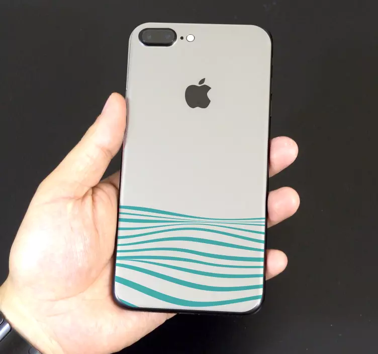 αφηρημένα κύματα (iphone) iphone decal - TenStickers