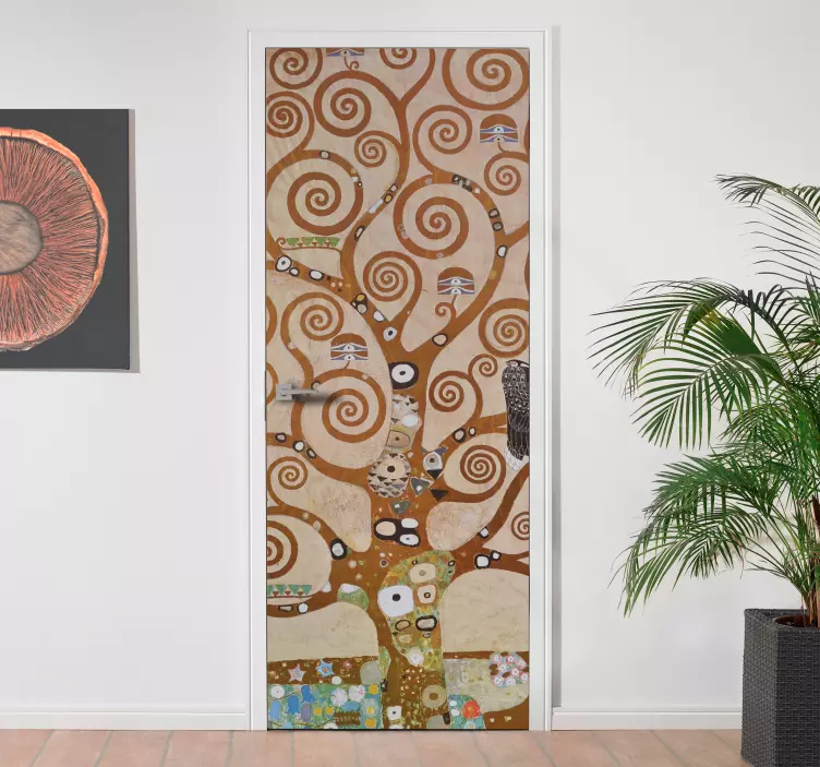 Adesivo porta δέντρο της ζωής - TenStickers