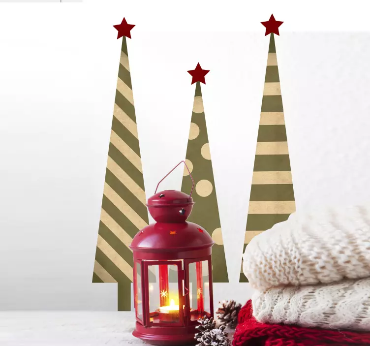 αυτοκόλλητο εναλλακτικών χριστουγεννιάτικων δέντρων - TenStickers