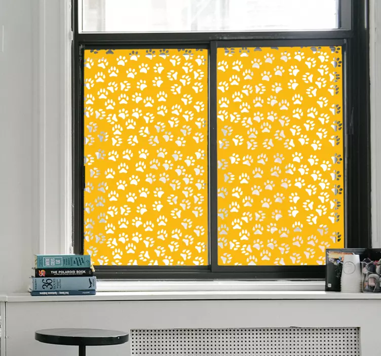 αυτοκόλλητο παραθύρου αποτυπώματος ζώων - TenStickers