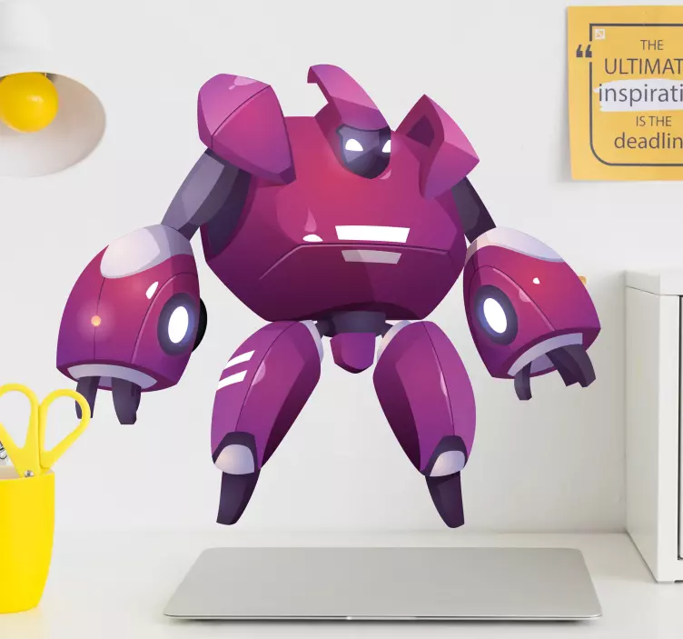 αυτοκόλλητο βινυλίου τοίχου ρομπότ anime - TenStickers