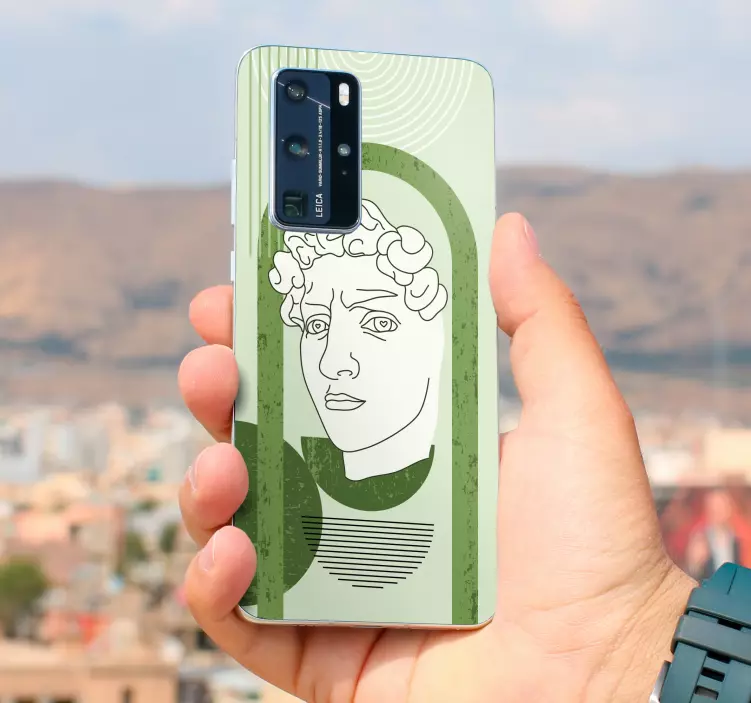 Αυτοκόλλητο αντίκες γλυπτό του david huawei - TenStickers