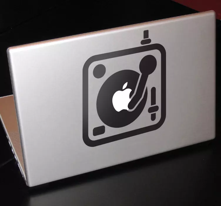 αυτοκόλλητο apple dj mixer macbook - TenStickers