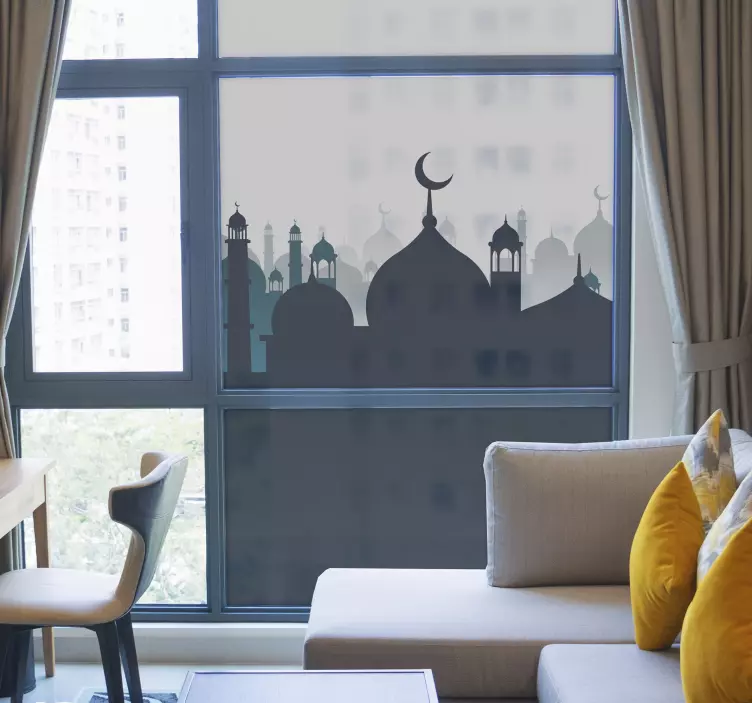 αυτοκόλλητο παράθυρο αραβικού στολίδι - TenStickers