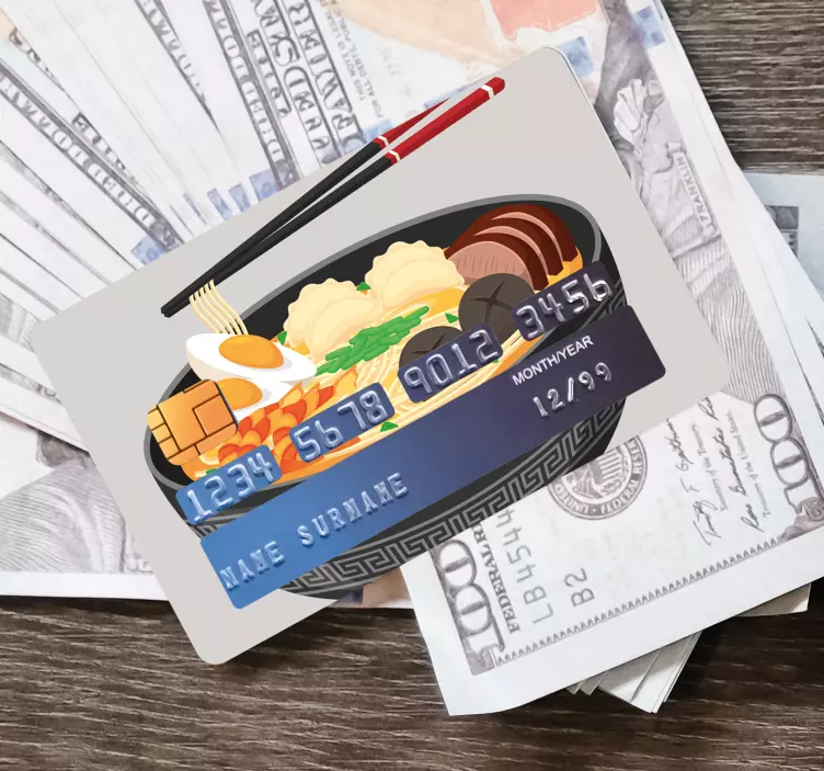 αυτοκόλλητο κάρτας ασιατικής σούπας - TenStickers