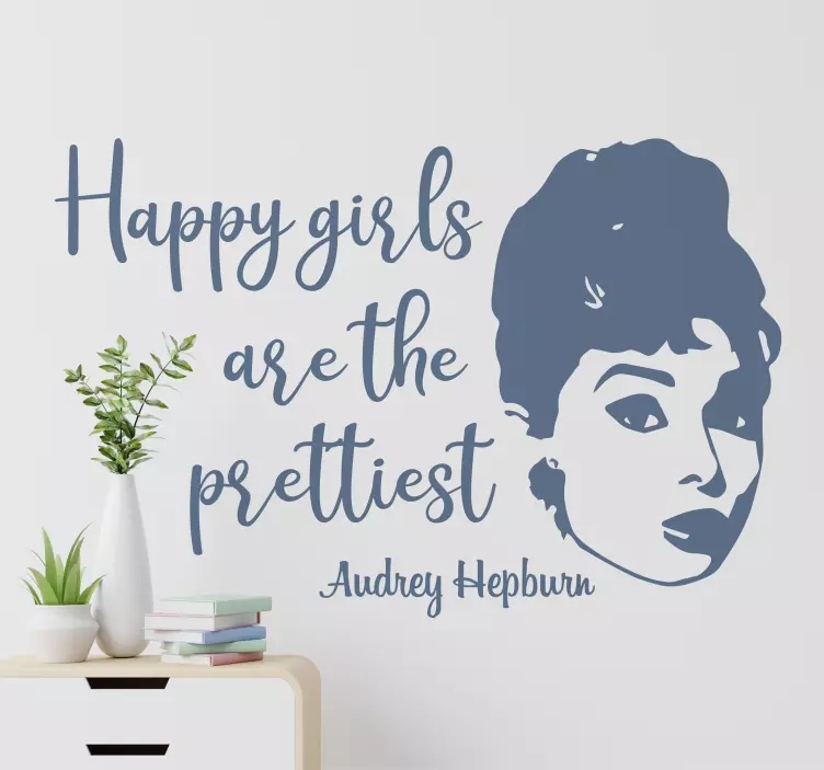 αυτοκόλλητο τοίχου audrey hepburn - TenStickers