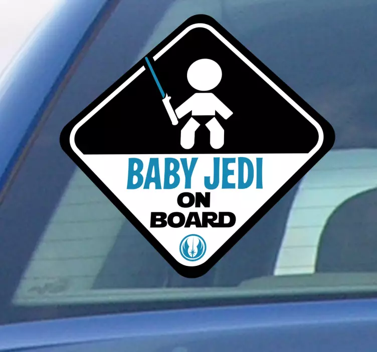 αυτοκόλλητο αυτοκινήτου baby jedi - TenStickers