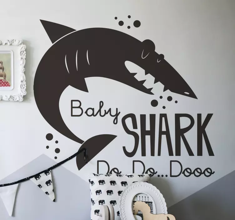 αυτοκόλλητο τοίχου baby shark do - TenStickers