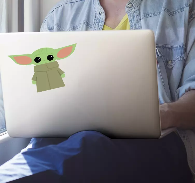 Baby yoda αυτοκόλλητο για δέρμα - TenStickers