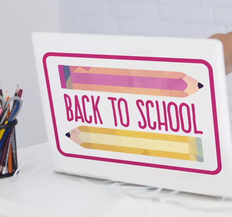 επιστροφή στο σχολείο με αυτοκόλλητο μολύβι - TenStickers