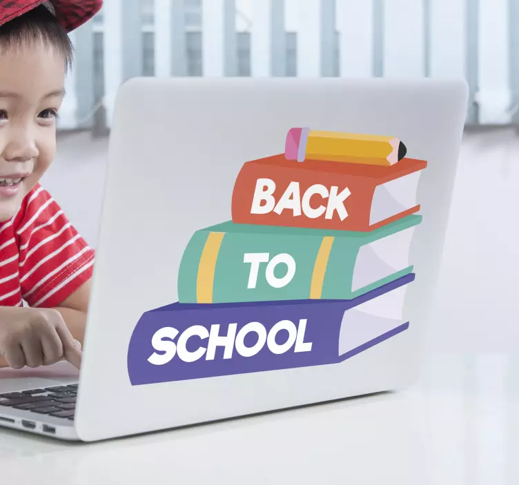 επιστροφή στο σχολείο σύμβολα δερμάτινο αυτοκόλλητο - TenStickers