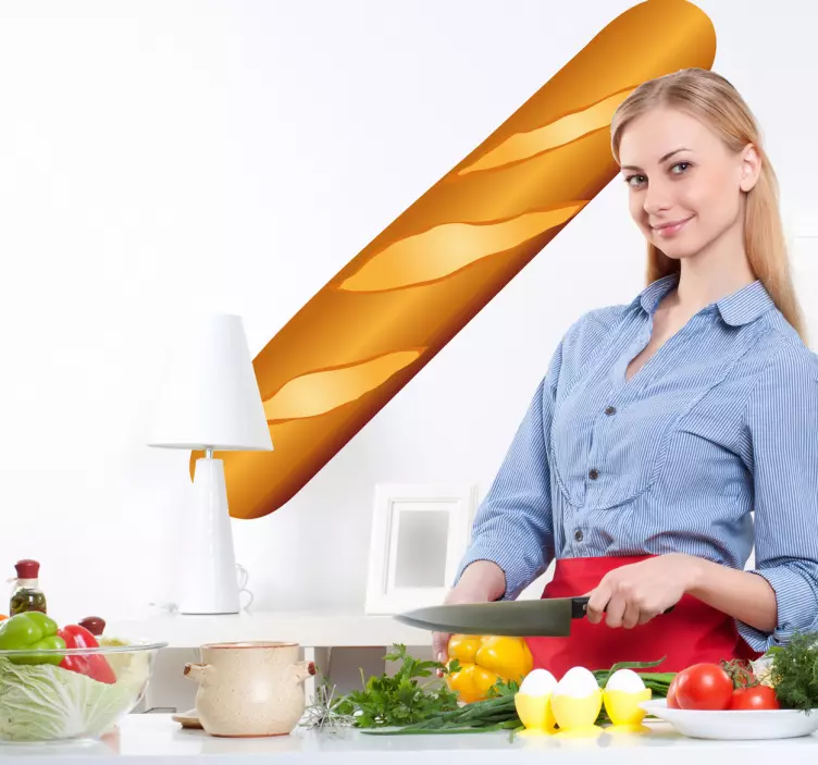 αυτοκόλλητο τοίχου μπαγκέτα - TenStickers