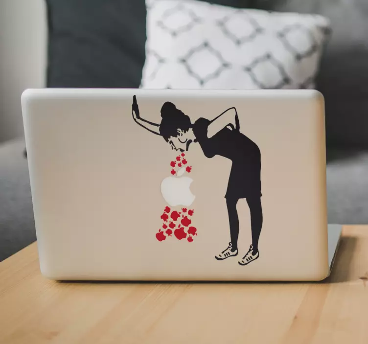 Αυτοκόλλητο με το bansky loveick laptop - TenStickers