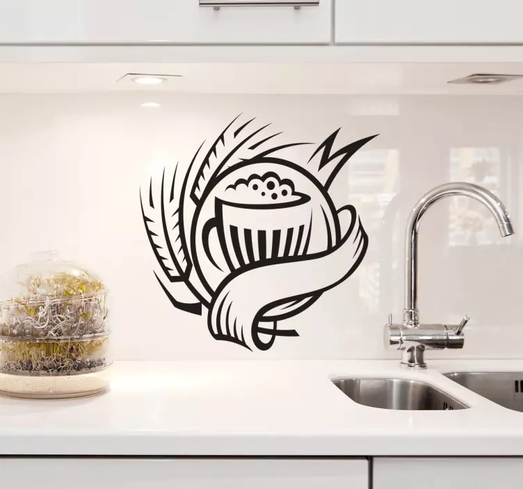 αυτοκόλλητο ποτό λυκίσκου μπύρας - TenStickers