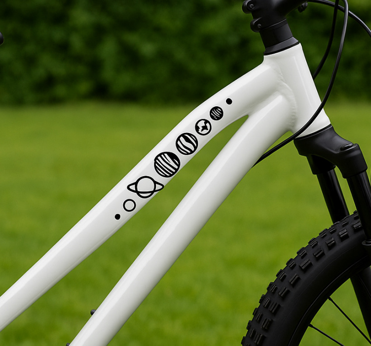 Αυτοκόλλητο ποδήλατο Γραμμή Πλανήτη - TenStickers