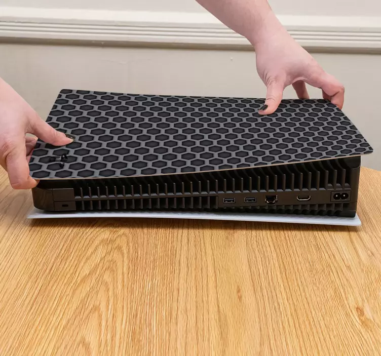 αυτοκόλλητο μαύρο κηρήθρα ps5 - TenStickers