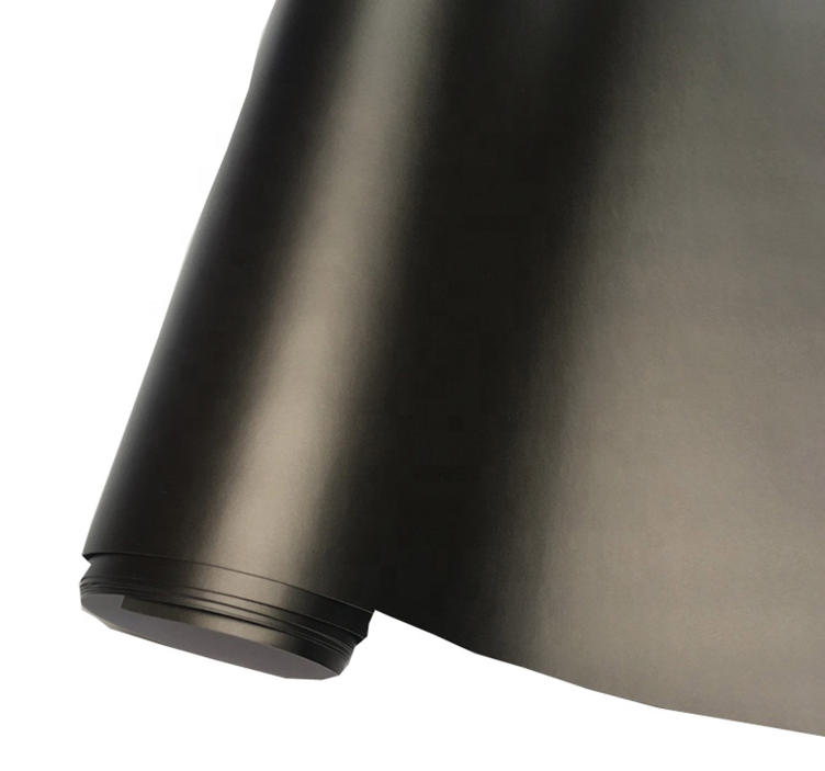 μαύρο απλό φύλλο βινυλίου τοίχου - TenStickers