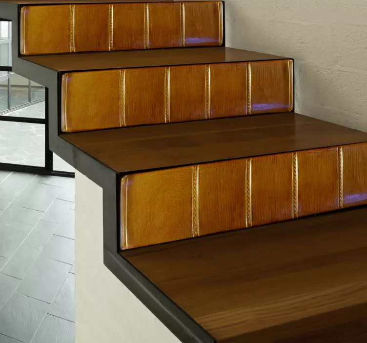 αυτοκόλλητο τοιχογραφία βιβλία σκάλες - TenStickers