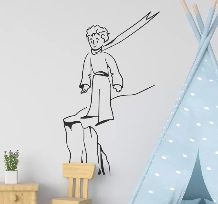 αγόρι στο βουνό αυτοκόλλητα τοίχου για παιδί - TenStickers