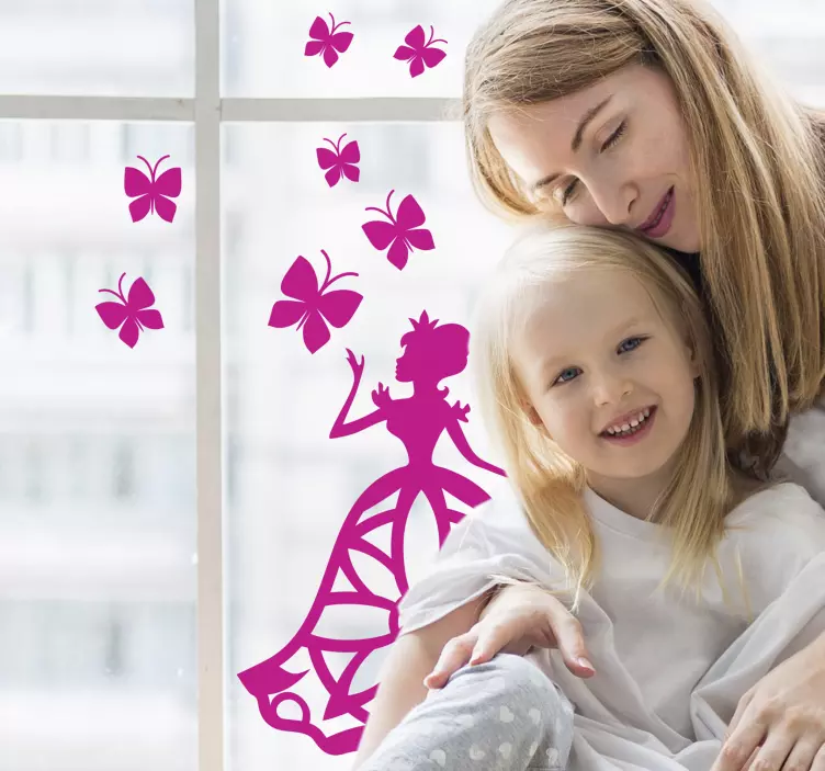 αυτοκόλλητο παράθυρο σετ πεταλούδας - TenStickers