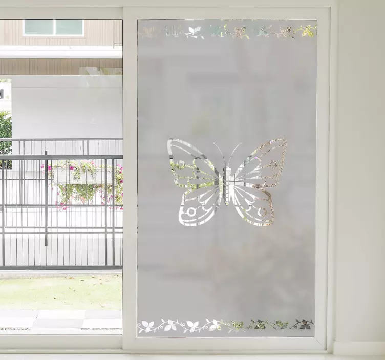 αυτοκόλλητο παράθυρο πεταλούδας - TenStickers