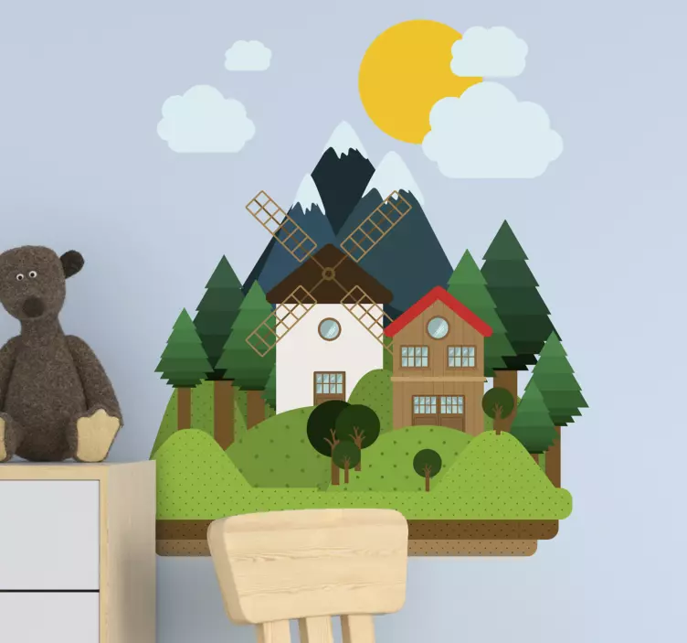 αυτοκόλλητο τοίχου παιδικής κρεβατοκάμαρας - TenStickers