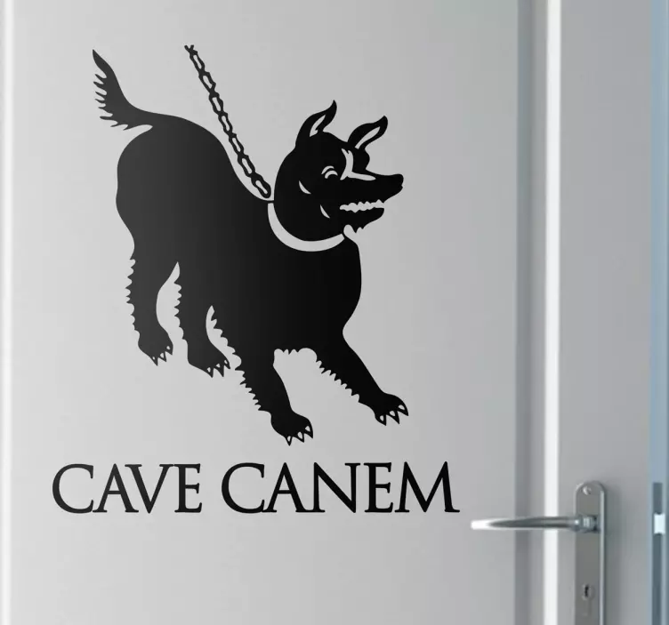 σπήλαιο canem decal - TenStickers