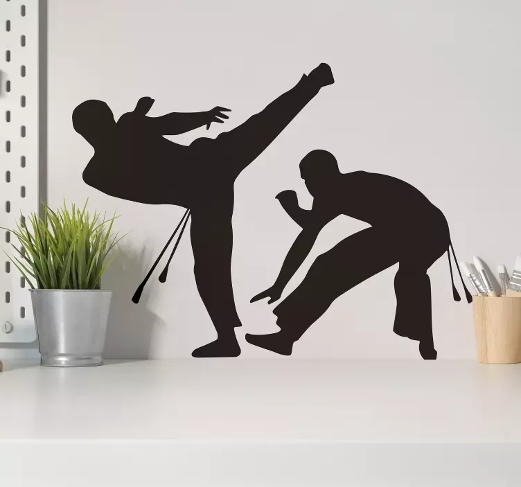 αυτοκόλλητο wall art capoeira - TenStickers
