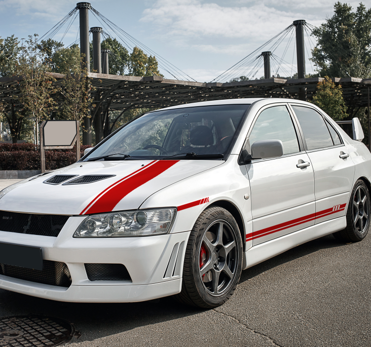 Αυτοκόλλητο αυτοκινήτου ρίγες σετ 5 τεμαχίων - TenStickers