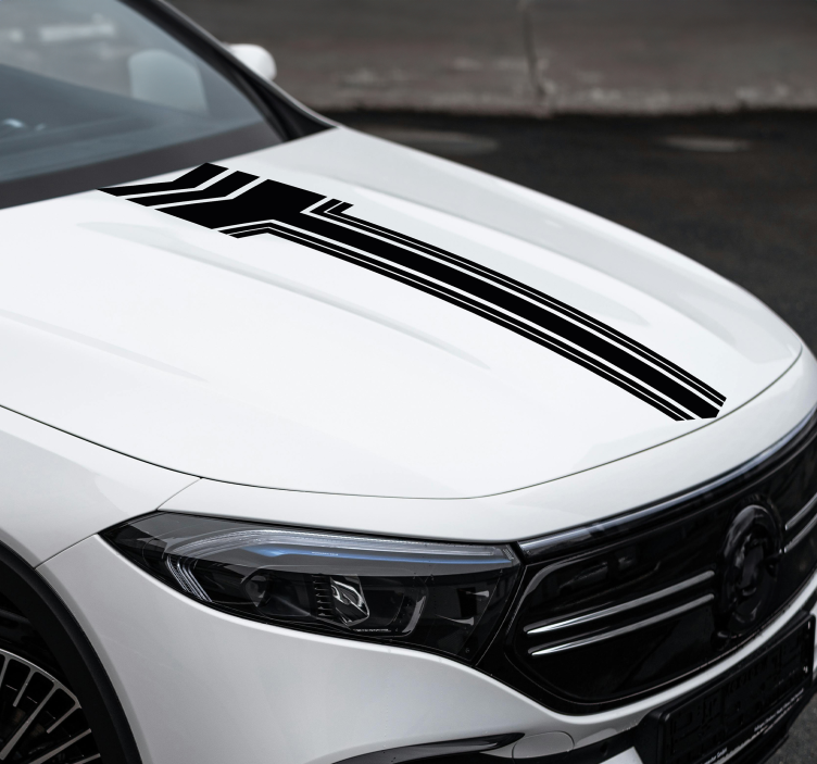 Αυτοκόλλητο αυτοκινήτου ρίγες με βέλη - TenStickers