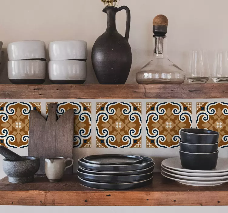 αυτοκόλλητο πλακάκια σε στυλ τσιμέντου - TenStickers