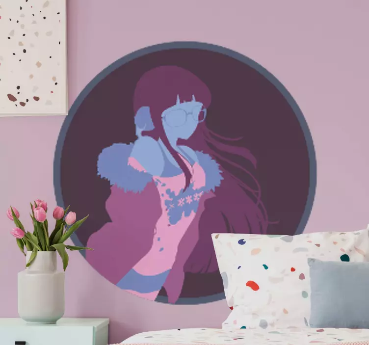 αυτοκολλητα τοιχου ζωα τησ ζουγκλασ κομψό πορτρέτο χαρακτήρα - TenStickers