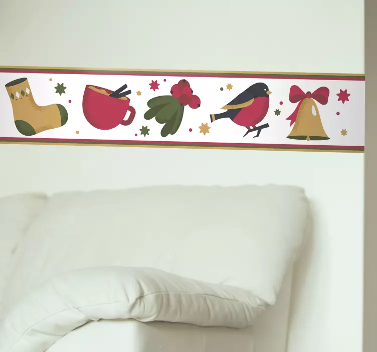 αυτοκόλλητο τοίχου διακοσμήσεων Χριστουγέννων - TenStickers