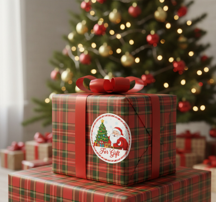 Χριστουγεννιάτικο αυτοκόλλητο για δώρο - TenStickers