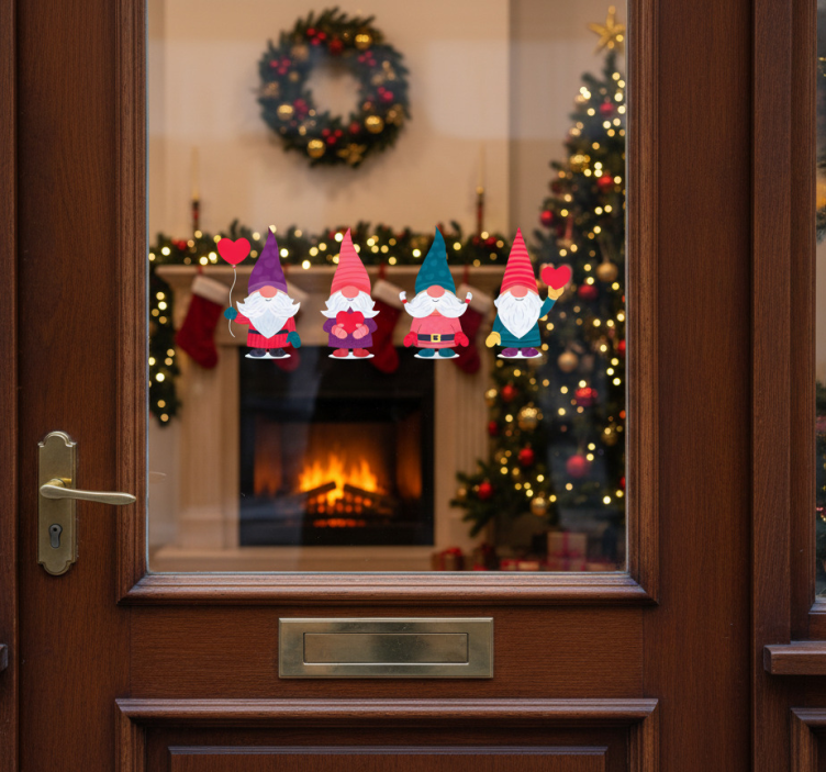 Χριστουγεννιάτικο αυτοκόλλητο των ξωτικών του Άη Βασίλη - TenStickers