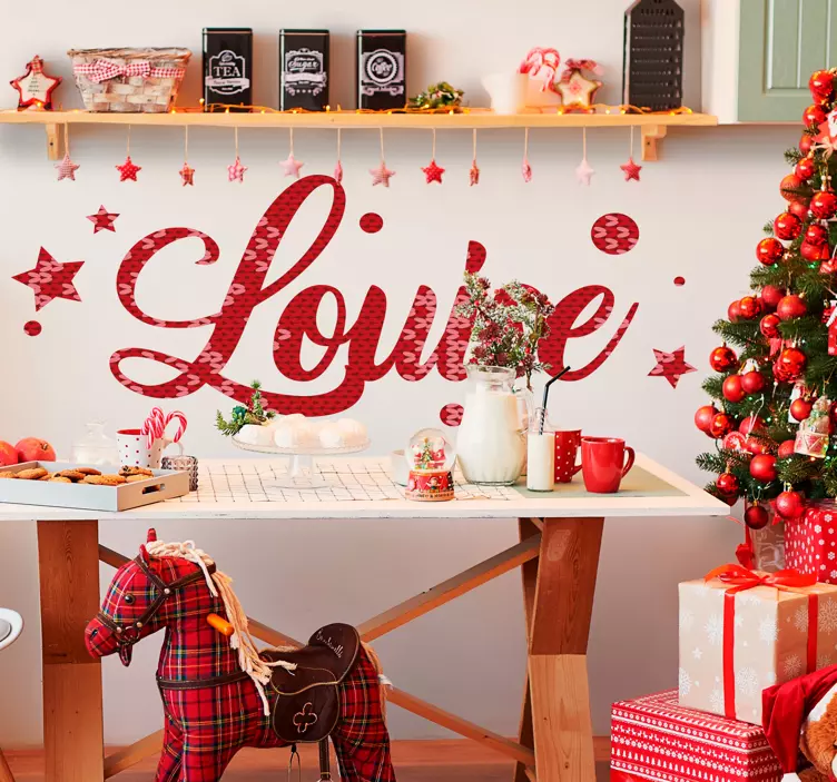 Χριστούγεννα τυπικό μοτίβο Χριστούγεννα αυτοκόλλητο - TenStickers