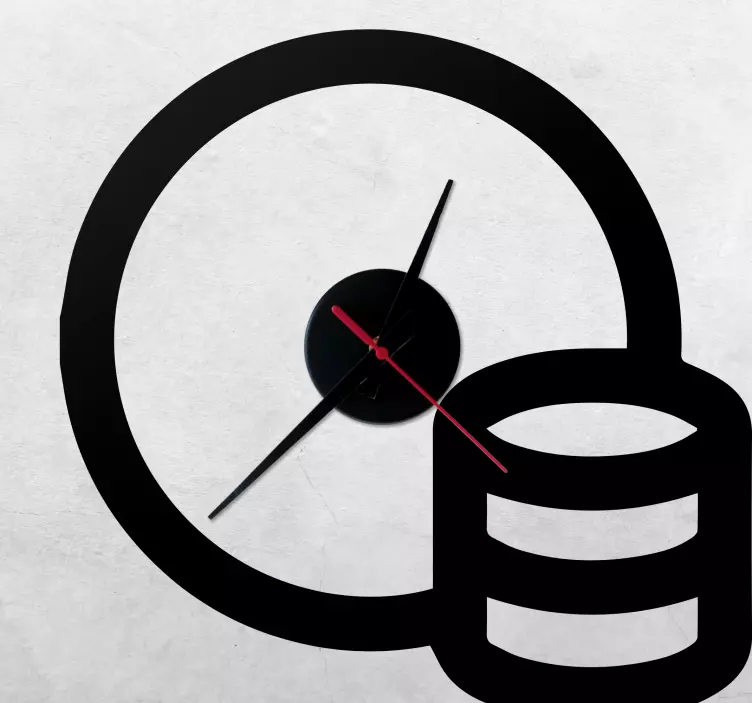 Αυτοκόλλητο ρολόι μονόχρωμο σχέδιο με κέρματα - TenStickers