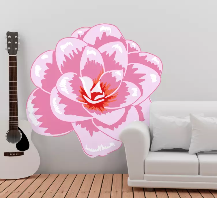 αυτοκόλλητο τοίχου λουλουδιών γαρύφαλλο - TenStickers