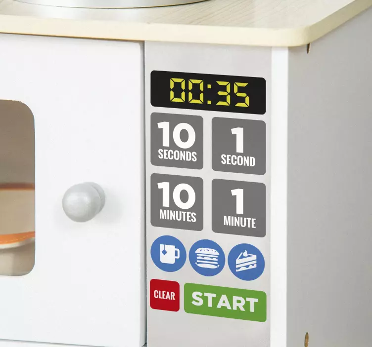 Παιχνίδια Αυτοκόλλητου Κουμπιά χρώματος για το παιχνίδι μικροκυμά - TenStickers