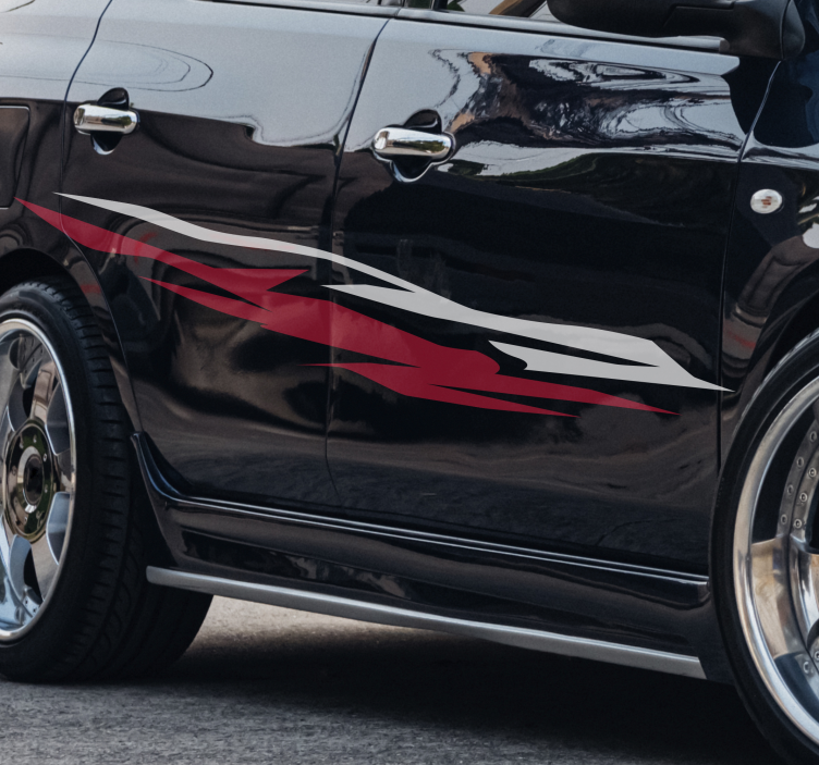 αυτοκόλλητο αυτοκίνητο πολύχρωμο περιτύλιγμα - TenStickers