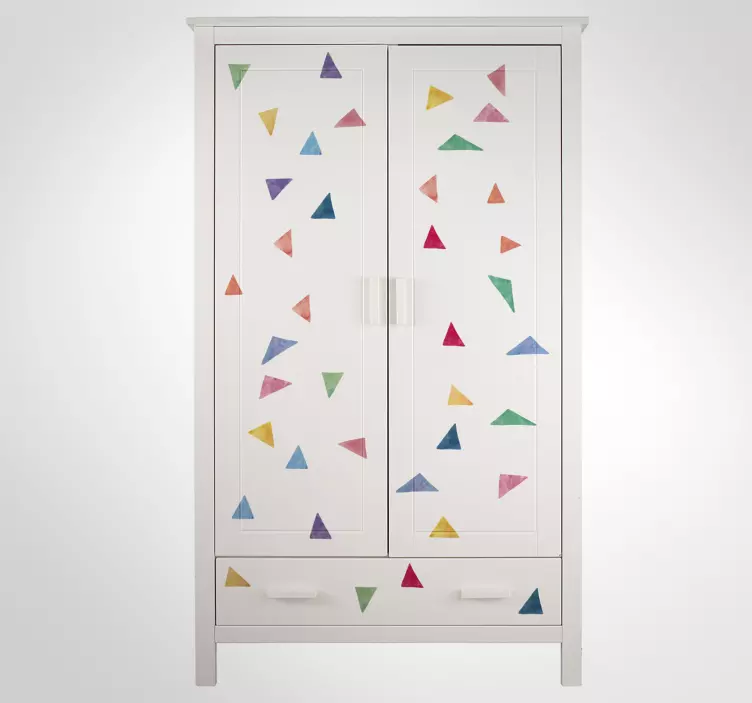 αυτοκόλλητο πολύχρωμο γεωμετρικό τοίχο - TenStickers