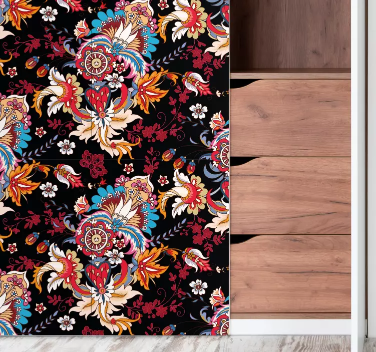 πολύχρωμο έθνικ έπιπλα αυτοκόλλητο έπιπλα - TenStickers