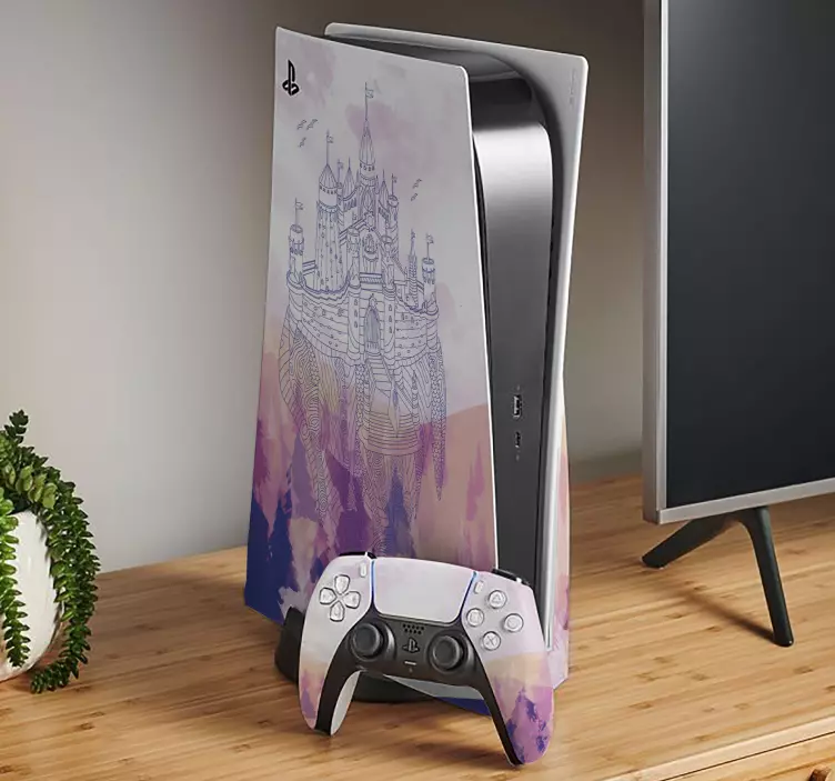αυτοκόλλητα χρώματος κάστρο ps5 - TenStickers