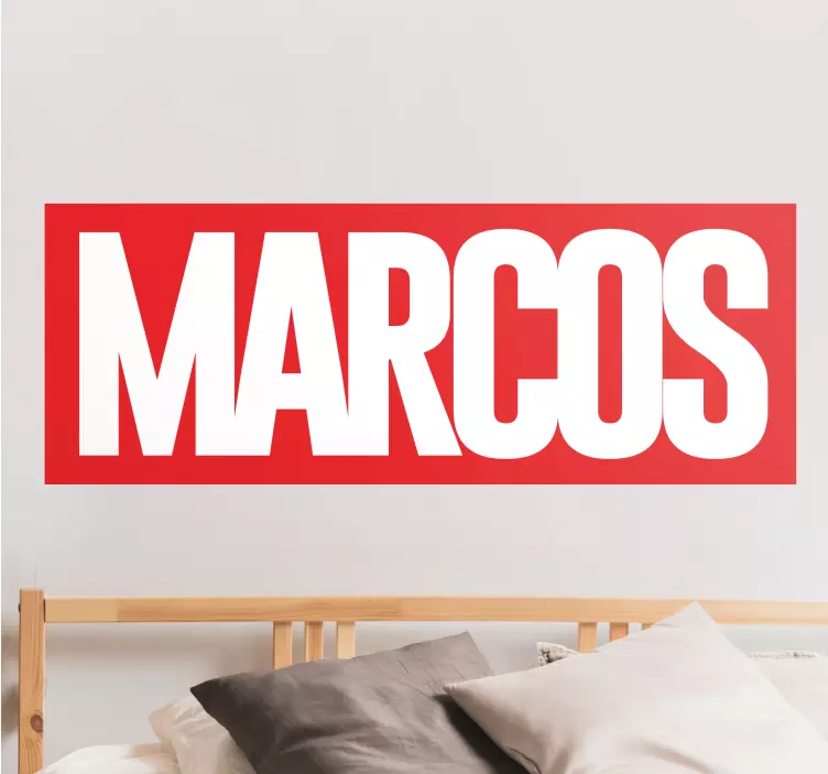 αυτοκόλλητο βινυλίου με προσωπικό όνομα κόμικ - TenStickers