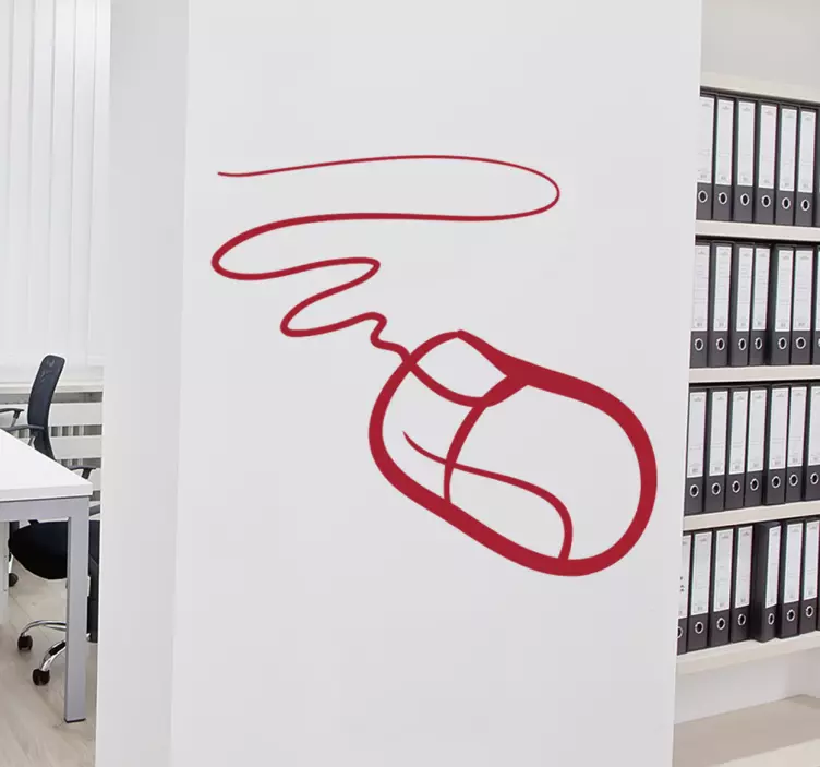 αυτοκόλλητο τοίχου ποντικιού υπολογιστή - TenStickers