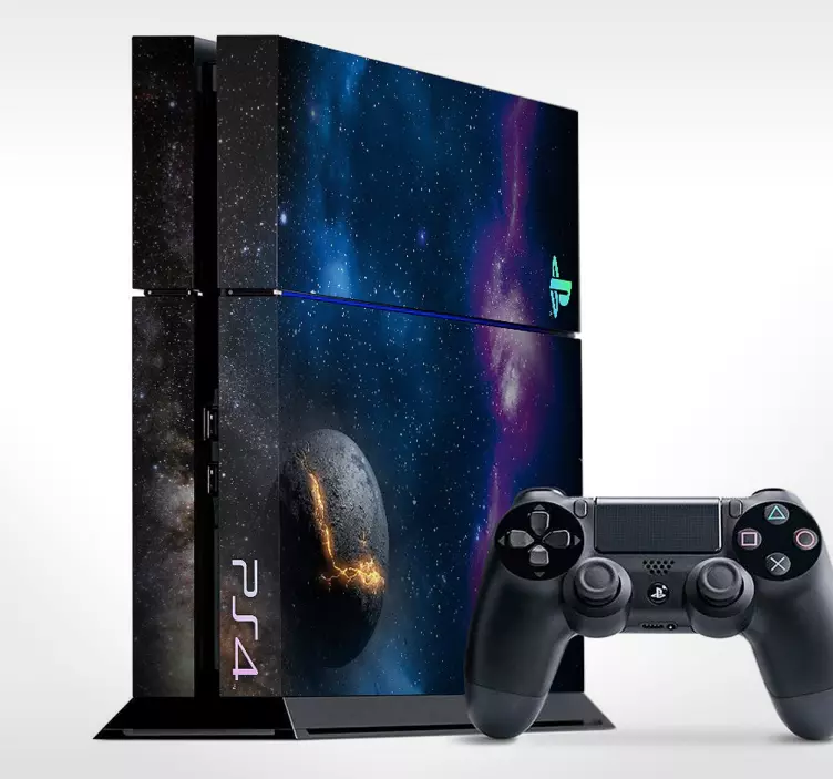 Cosmos galaxy playstation 4 δέρμα - TenStickers