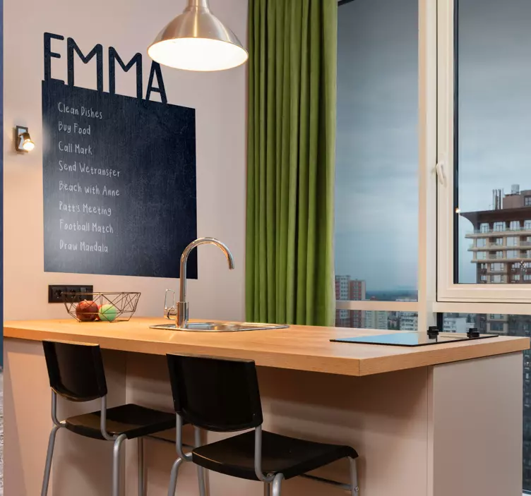 προσαρμοσμένα αυτοκόλλητα μαυροπίνακα - TenStickers