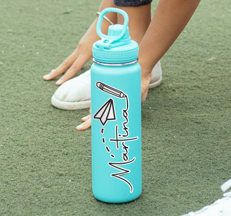 προσαρμόσιμο αυτοκόλλητο όνομα φιάλης - TenStickers