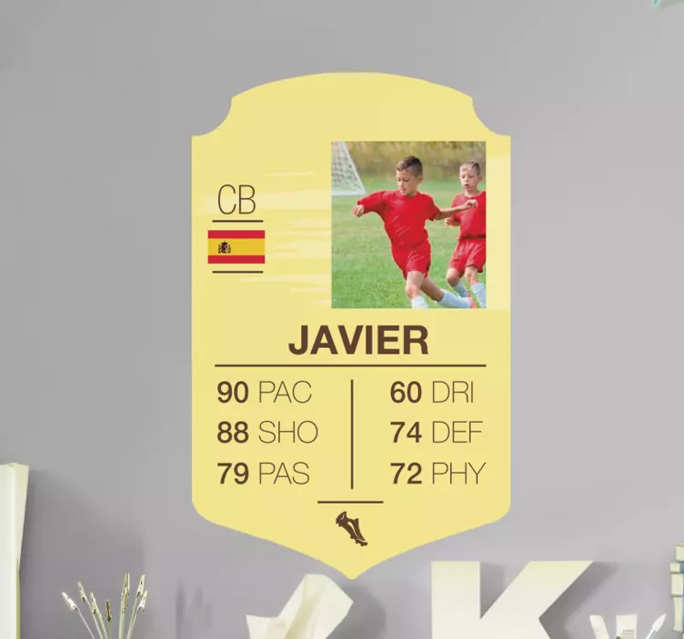 προσαρμόσιμο κανονικό decal ποδοσφαιριστή - TenStickers